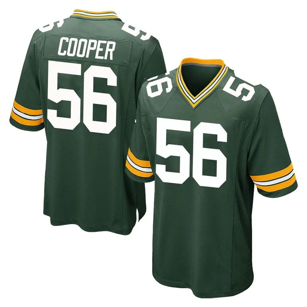 GB.Packers #56 Edgerrin Cooper Player Green Home Game Gdoa Stitched Jerseys