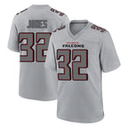 A.Falcons #32 Cash Jones Player Gray Fashion Home Game Gdoa Stitched Jerseys