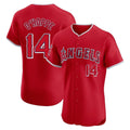 LA.Angels #14 Logan O'Hoppe Player Red Home Limited Elite Fdoa Stitched Jerseys