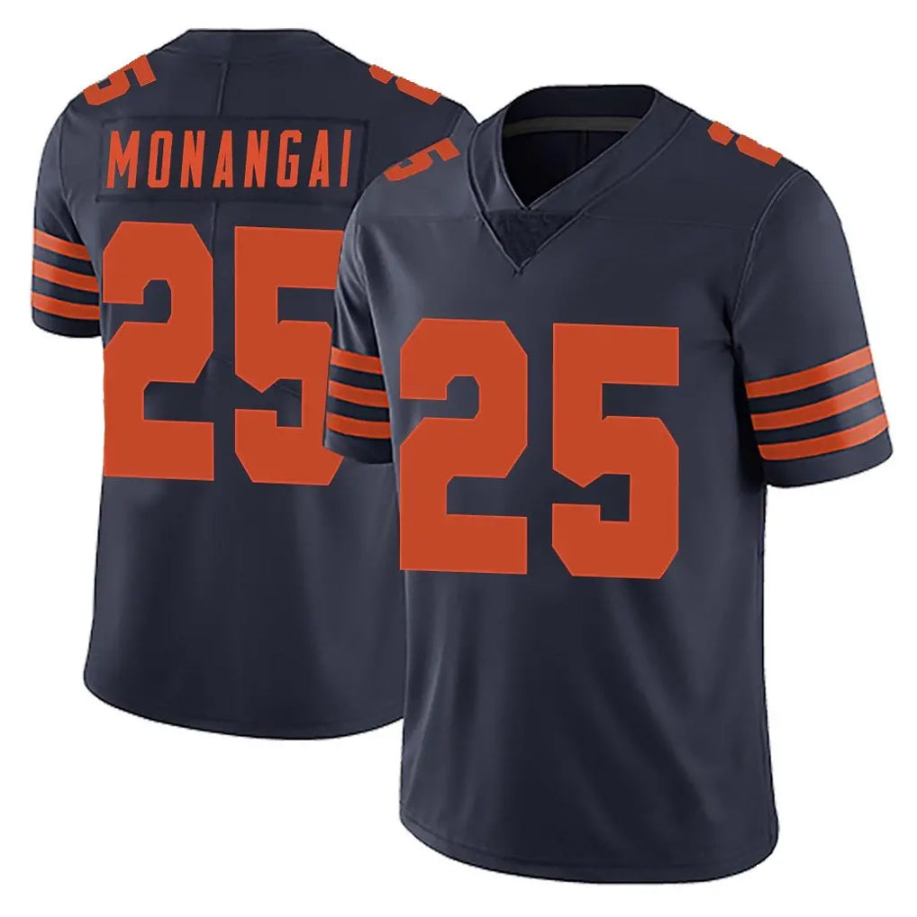 C.Bears #25 Kyle Monangai Player Navy Blue Alternate Vapor Untouchable Limited Gdoa Stitched Jerseys