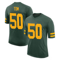 GB.Packers #50 Zach Tom Player Green Alternate Vapor Home Game Gdoa Stitched Jerseys