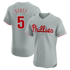 P.Phillies #5 Bryson Stott Player Gray Home Limited Elite Fdoa Stitched Jerseys