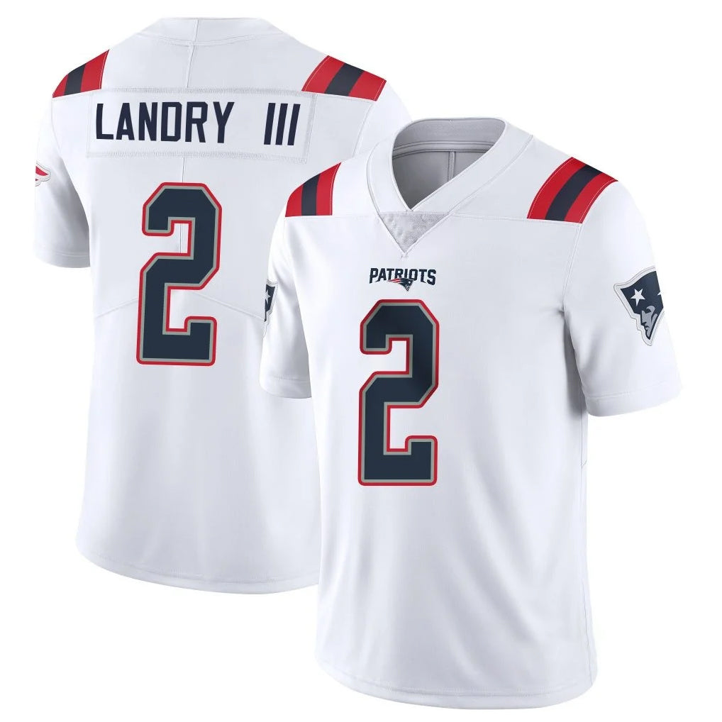 NE.Patriots #2 Harold Landry III Player White Vapor Untouchable Home Game Gdoa Stitched Jerseys