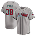 A.Diamondbacks #38 Paul Sewald Player Gray Limited Away Stitched Jersey