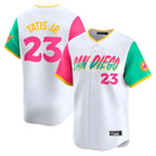 S.Diego Padres #23 Fernando Tatis Jr Player White City Connect Home Limited Fdoa Stitched Jerseys