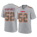 KC.Chiefs #52 Creed Humphrey Player Gray Atmosphere Fashion Game Gdoa Stitched Jerseys