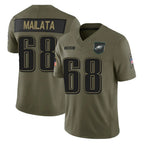 P.Eagles #68 Jordan Mailata Player Olive 2025 Salute To Service Limited Gdoa Stitched Jerseys