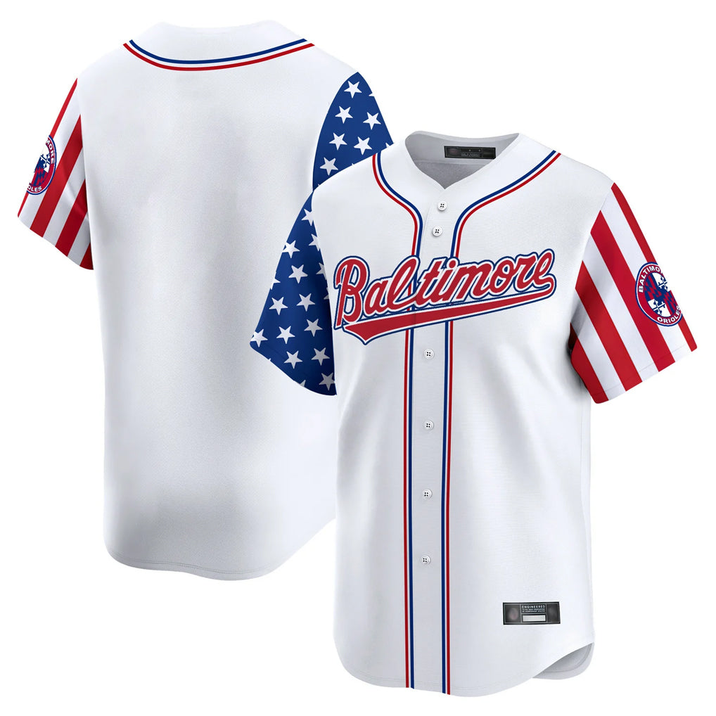 B.Orioles ## Orioles Blank Player White Independence Day Vapor Premier Limited Home Game Gdoa Stitched Jerseys