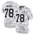 NO.Saints #78 Erik McCoy Player Arctic Camo Salute To Service Limited Game Gdoa Stitched Jerseys