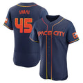 H.Astros #45 Tatsuya Imai Player Navy City Connect Limited Elite Home Gdoa Stitched Jerseys