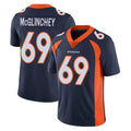D.Broncos #69 Mike McGlinchey Player Navy Vapor Untouchable Limited Game Gdoa Stitched Jerseys