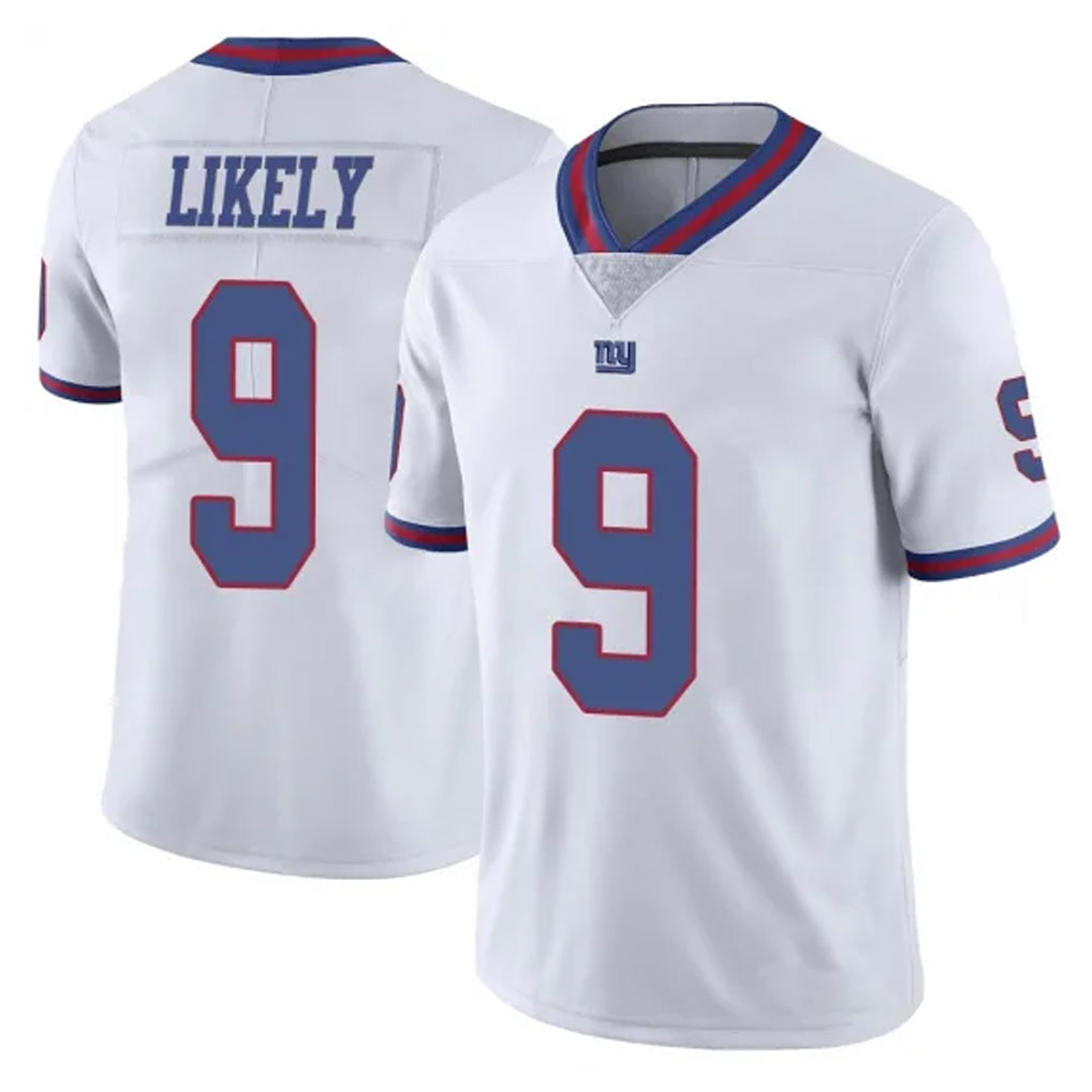 NY.Giants #9 Lsaiah Likely Player White Color Rush Home Game Gdoa Stitched Jerseys