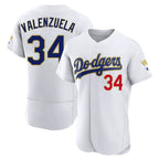 LA.Dodgers #34 Fernando Valenzuela Player Gold White 2026 Collection Stadium Limited Elite Fdoa Stitched Jerseys