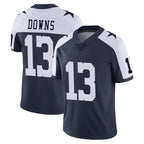 D.Cowboys #13 Caleb Downs Player Navy-White Limited Alternate Vapor Untouchable Home Game Gdoa Stitched Jerseys