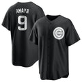 C.Cubs #9 Miguel Amaya Player Black Game Gdoa Stitched Jerseys