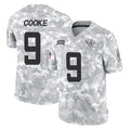J.Jaguars #9 Logan Cooke Player Arctic Camo Salute To Service Limited Game Gdoa Stitched Jerseys