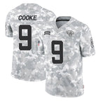 J.Jaguars #9 Logan Cooke Player Arctic Camo Salute To Service Limited Game Gdoa Stitched Jerseys