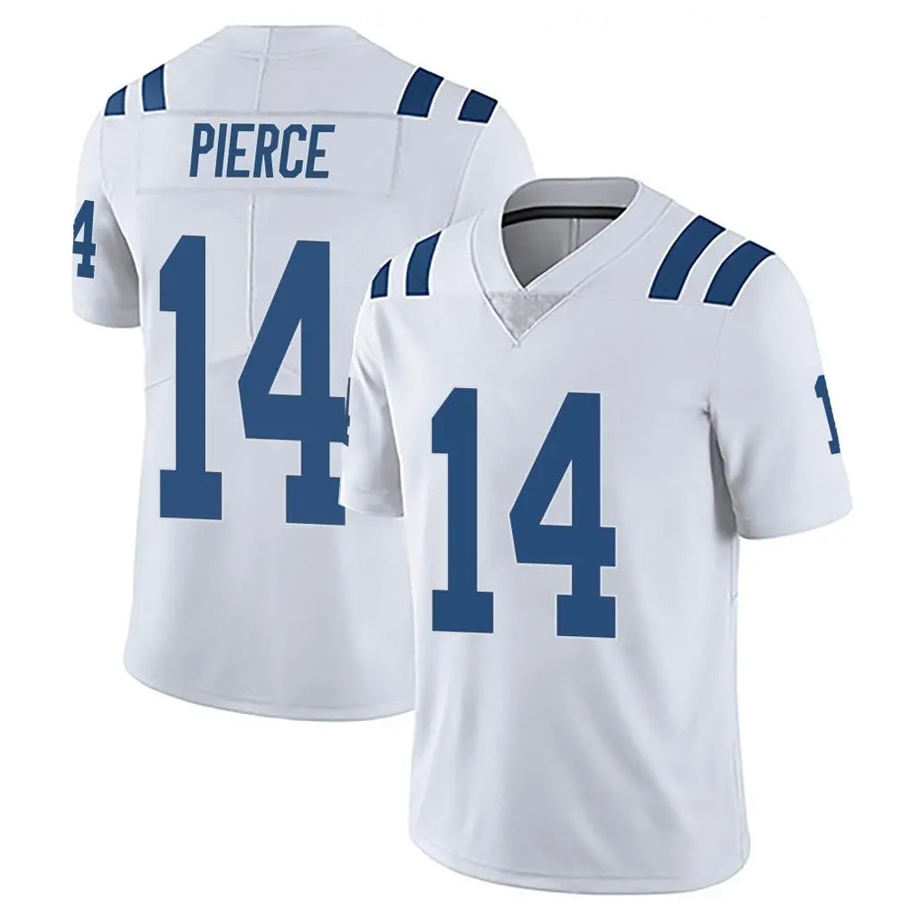 IN.Colts #14 Alec Pierce Player White Limited Vapor Untouchable Home Game Gdoa Stitched Jerseys