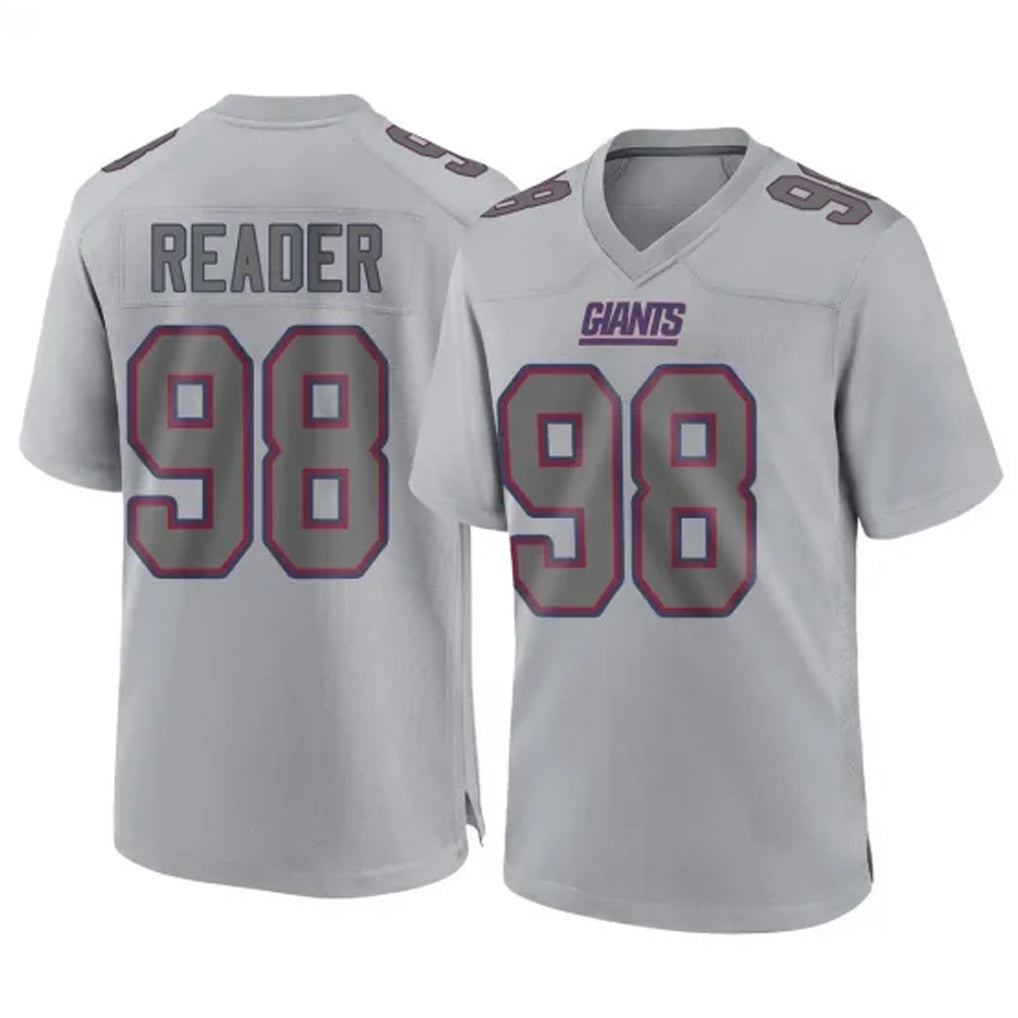 NY.Giants #98 DJ Reader Player Gray Atmosphere Fashion Limited Game Gdoa Stitched Jerseys