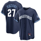C.Cubs #27 Seiya Suzuki Player Navy City Connect Home Game Gdoa Stitched Jerseys