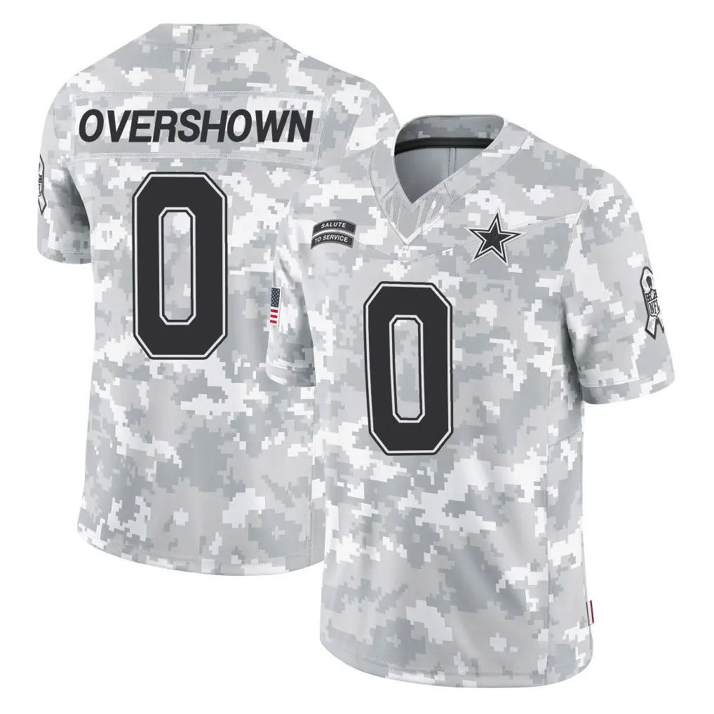 D.Cowboys #0 DeMarvion Overshown Player Arctic Camo Salute to Service Limited Home Game Gdoa Stitched Jerseys