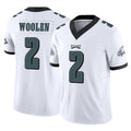 P.Eagles #2 Riq Woolen Player White Limited Vapor F.U.S.E. Home Game Gdoa Stitched Jerseys