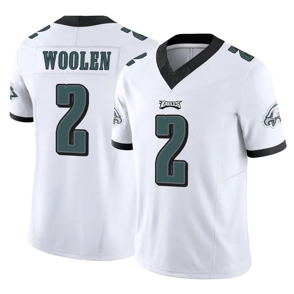 P.Eagles #2 Riq Woolen Player White Limited Vapor F.U.S.E. Home Game Gdoa Stitched Jerseys