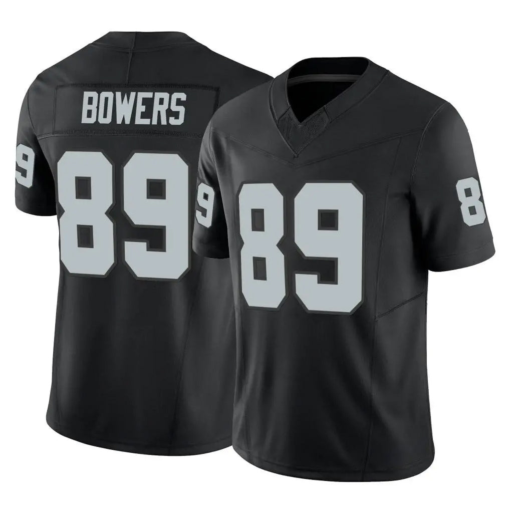 LV.Raiders #89 Brock Bowers Player Black Limited Vapor F.U.S.E. Home Game Gdoa Stitched Jerseys