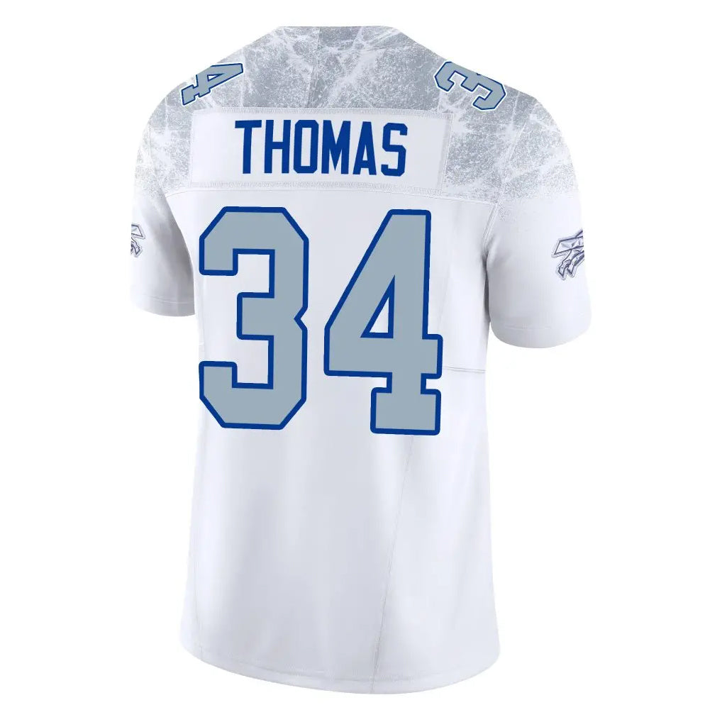 B.Bills #34 Thurman Thomas Player White Rivalries Collection Vapor Limited Gdoa Stitched Jerseys