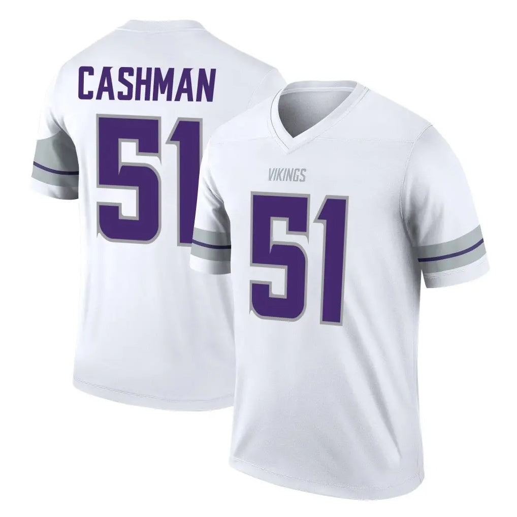 M.Vikings #51 Blake Cashman Player White Alternate Legend Home Game Gdoa Stitched Jerseys