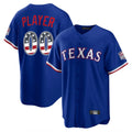 Custom T.Rangers Royal USA 250 Fourth of July Limited Home Game Any Name & Number Gdoa Stitched Jerseys