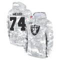 LV.Raiders #74 Kolton Miller Player Arctic Camo Salute to Service Hoodies Limited Game Gdoa Stitched Jerseys