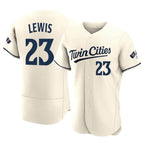 M.Twins #23 Royce Lewis Player Cream Home Limited Elite Fdoa Stitched Jerseys