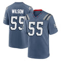 NE.Patriots #55 Jared Wilson Player Blue Rivalries Collection Home Game Gdoa Stitched Jerseys