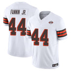 C.Browns #44 Harold Fannin Jr. Player White Limited Vapor F.U.S.E. Alternate Game Gdoa Stitched Jerseys