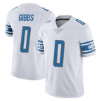 D.Lions #0 Jahmyr Gibbs Player White Limited Vapor Untouchable Home Game Gdoa Stitched Jerseys