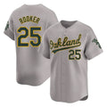 Athletics #25 Brent Rooker Player Gray Road Limited Home Game Gdoa Stitched Jerseys