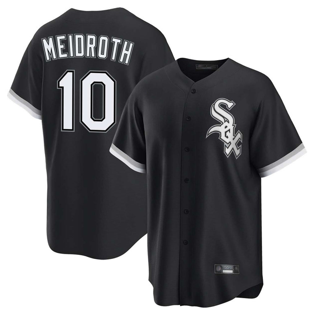C.White Sox #10 Chase Meidroth Player Black Home Game Gdoa Stitched Jerseys