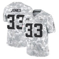 M.Vikings #33 Aaron Jones Sr. Player Arctic Camo Salute To Service Limited Game Gdoa Stitched Jerseys