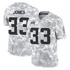 M.Vikings #33 Aaron Jones Sr. Player Arctic Camo Salute To Service Limited Game Gdoa Stitched Jerseys