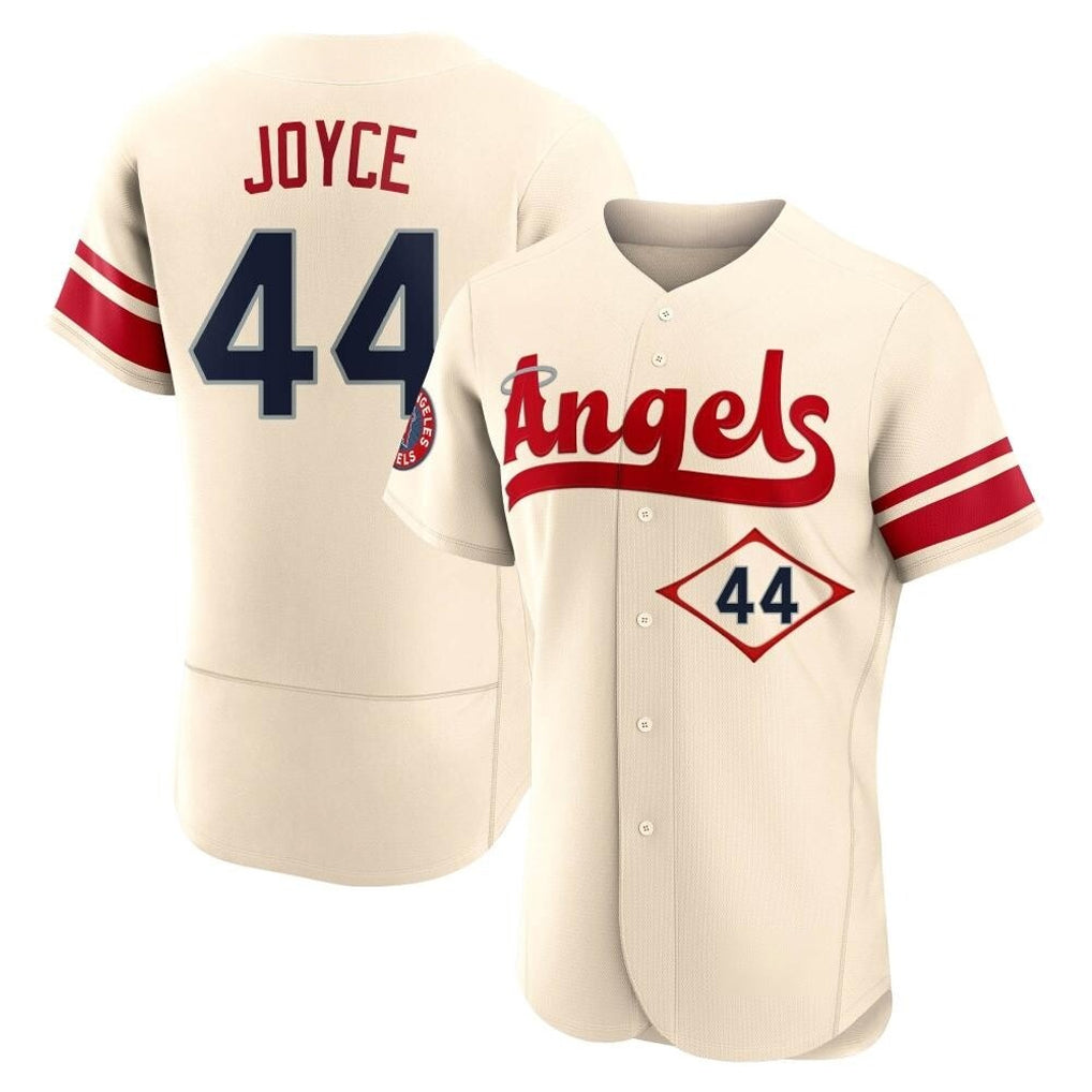 LA.Angels #44 Ben Joyce Player Cream City Connect Limited ELite Home Fdoa Stitched Jerseys