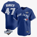 T.Blue Jays #47 Addison Barger Player Navy 2025 World Series Limited Fdoa Stitched Jerseys