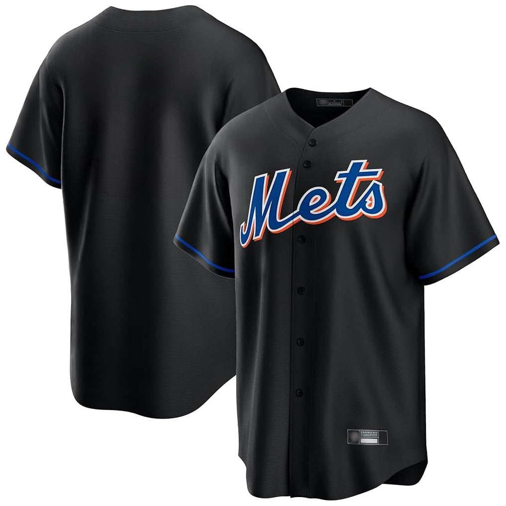NY.Mets ## Mets Blank Player Black Replica Home Game Fdoa Stitched Jerseys