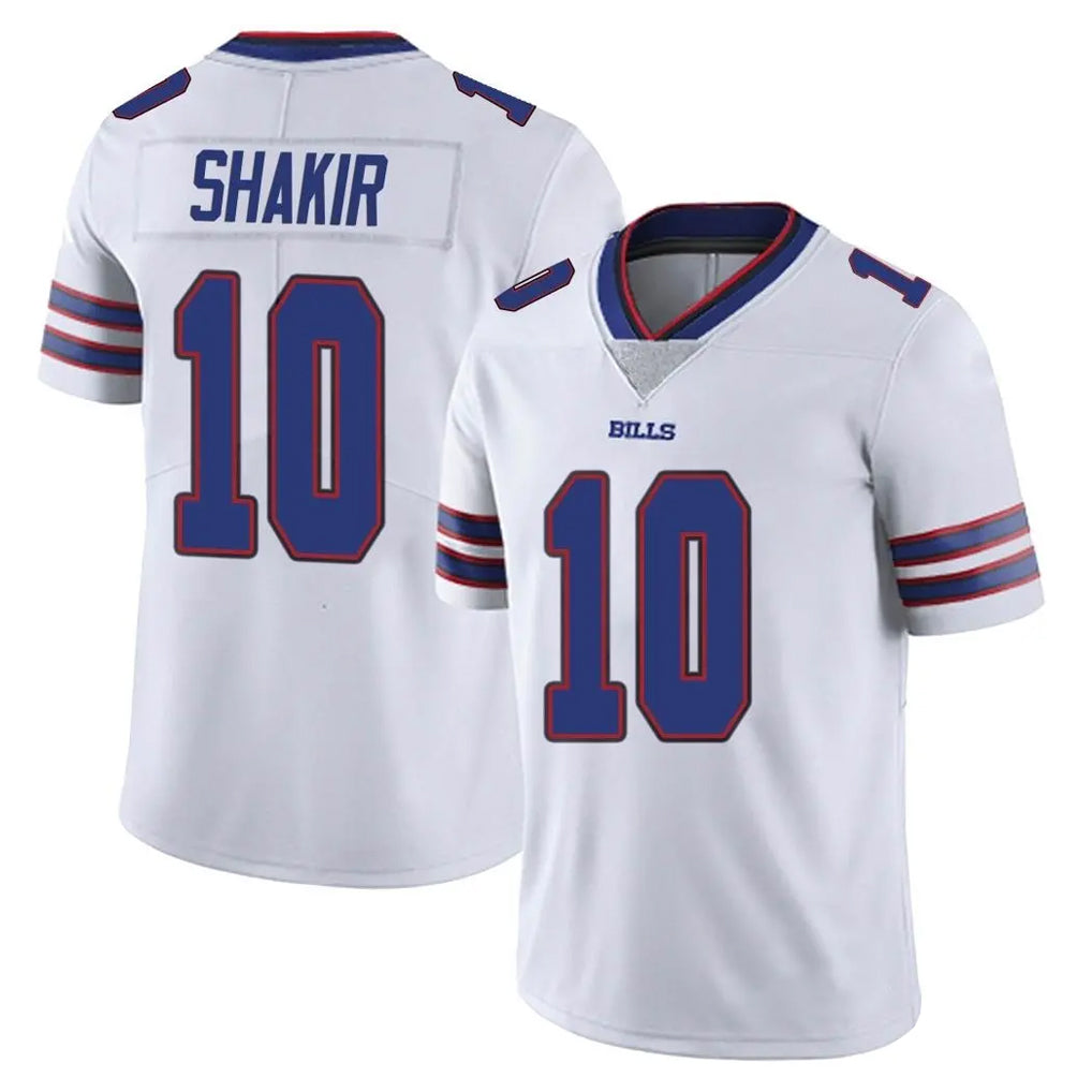 B.Bills #10 Khalil Shakir Player White Vapor Untouchable Limited Gdoa Stitched Jerseys