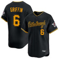 P.Pirates #6 Konnor Griffin Player Black Alt Home Limited Fdoa Stitched Jerseys