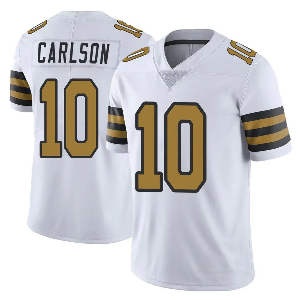 NO.Saints #10 Daniel Carlson Player White Limited Color Rush Home Game Gdoa Stitched Jerseys
