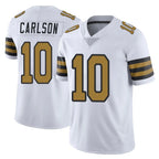 NO.Saints #10 Daniel Carlson Player White Limited Color Rush Home Game Gdoa Stitched Jerseys