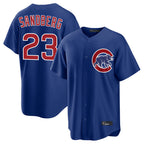 C.Cubs #23 Ryne Sandberg Player Royal Home Game Gdoa Stitched Jerseys