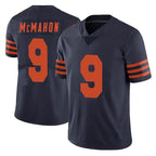 C.Bears #9 Jim McMahon Player Navy Blue Alternate Vapor Untouchable Limited Gdoa Stitched Jerseys