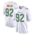 M.Dolphins #92 Zach Sieler Player White Fashion Home Game Gdoa Stitched Jerseys